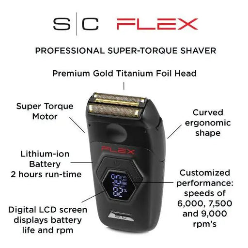 Stylecraft FLEX Electric Foil Shaver with super torque motor - MagnusSupplyStyletek