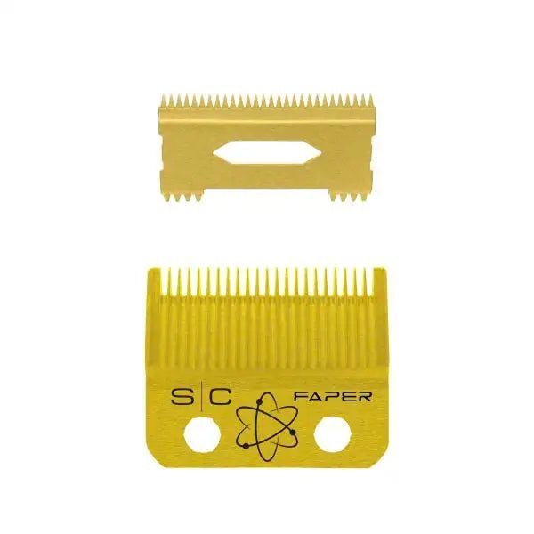 Stylecraft Replacement Fixed Gold Titanium Faper Blade Set | SC525G - Magnus SupplyStylecraft